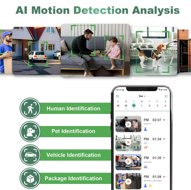 VisionWell Wireless Security Camera – 1080P HD, Motion Detection & Two-Way Talk
