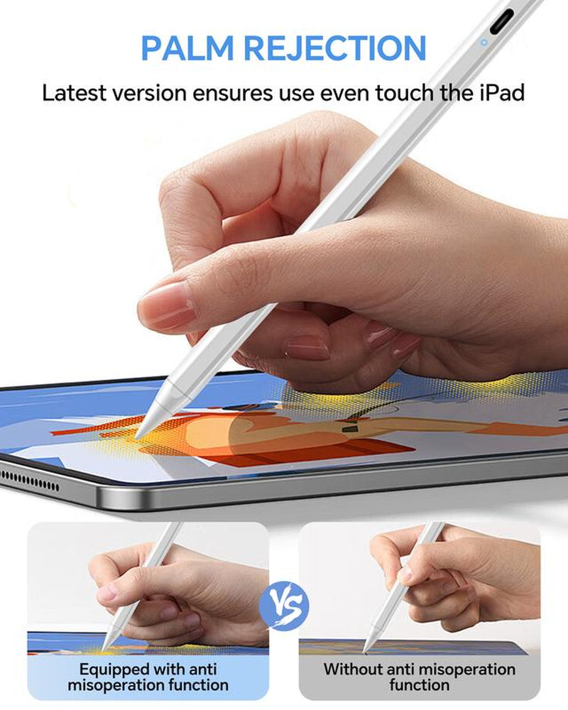 Stylus Pen for iPad – Fast Charge, Tilt Sensitivity & Palm Rejection