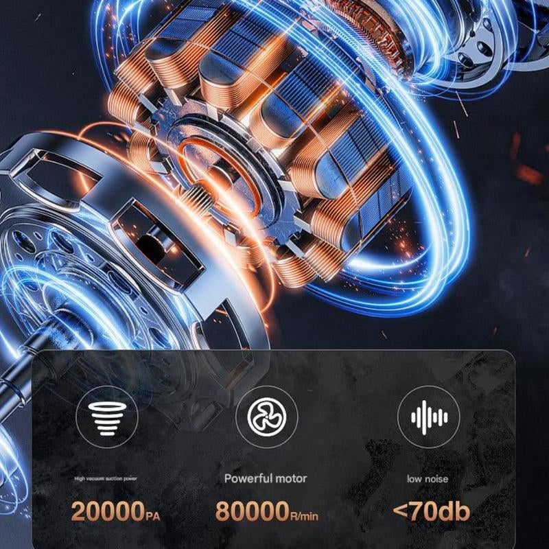 Pro Series Wireless Car Vacuum β 20Kpa Suction & Blower