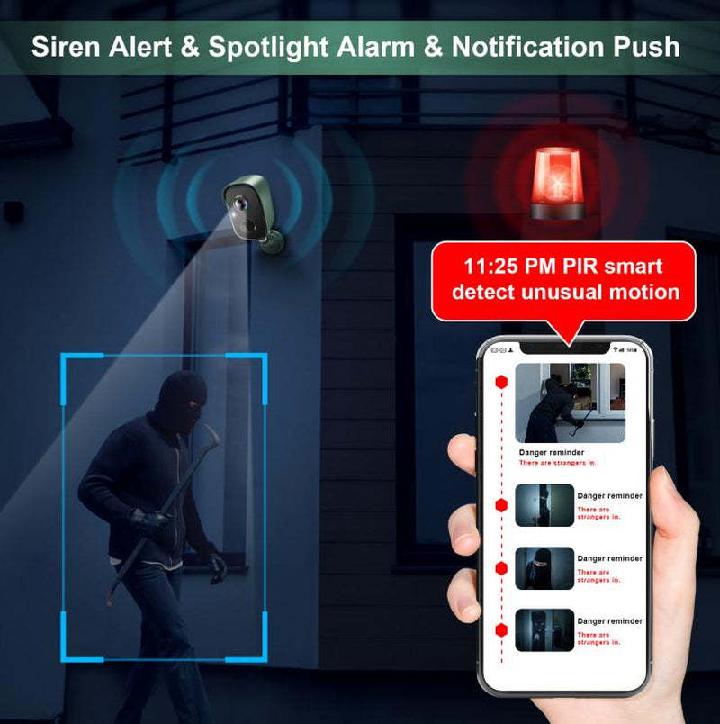 VisionWell Wireless Security Camera – 1080P HD, Motion Detection & Two-Way Talk