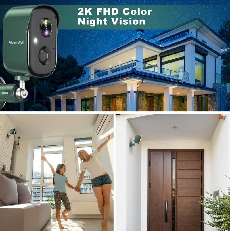 VisionWell Wireless Security Camera – 1080P HD, Motion Detection & Two-Way Talk