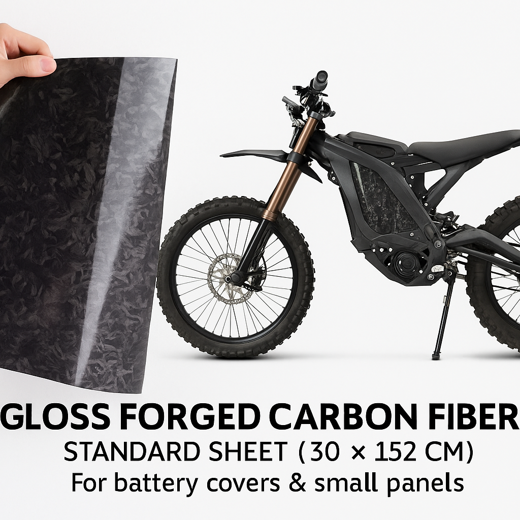 Forged Carbon Fiber Gloss Vinyl Wraps