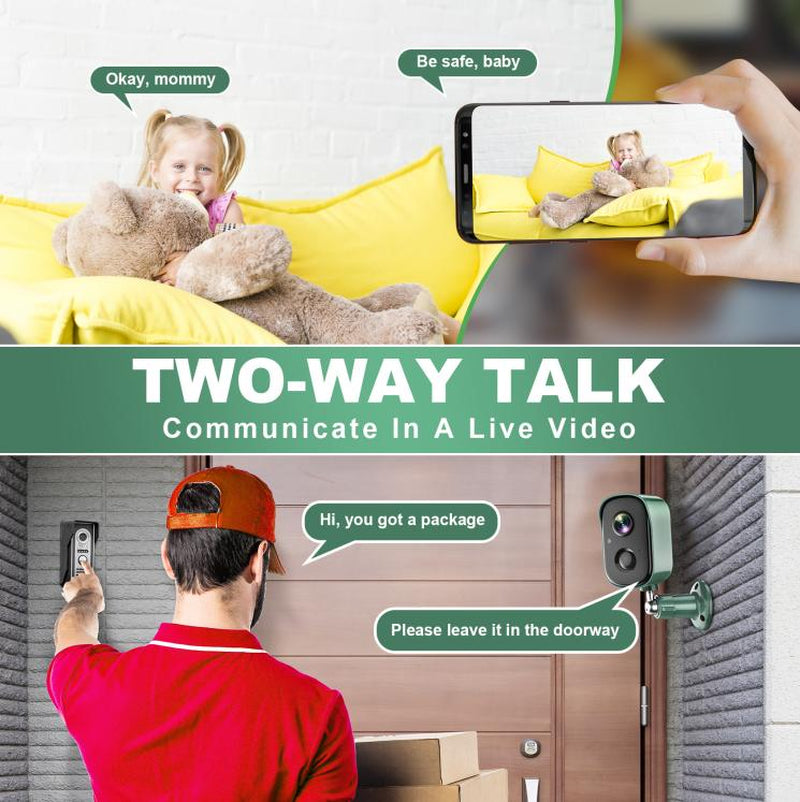 VisionWell Wireless Security Camera – 1080P HD, Motion Detection & Two-Way Talk