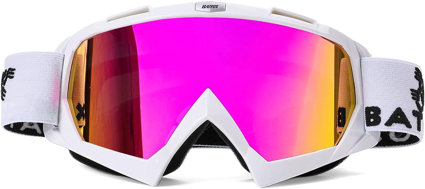 Motocross & ATV Riding Goggles – UV400 Dust-Proof, Anti-Slip Strap