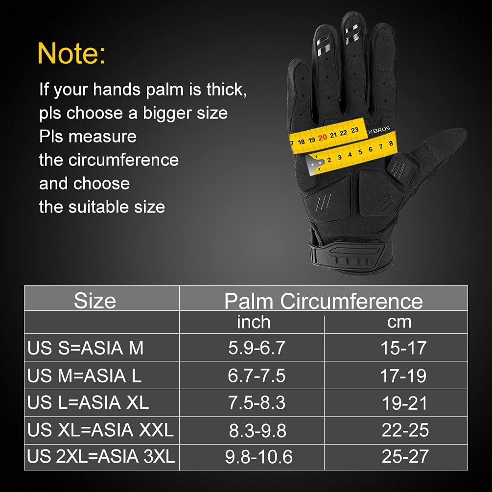 Black Gloves Protection for BMX MX ATV MTB