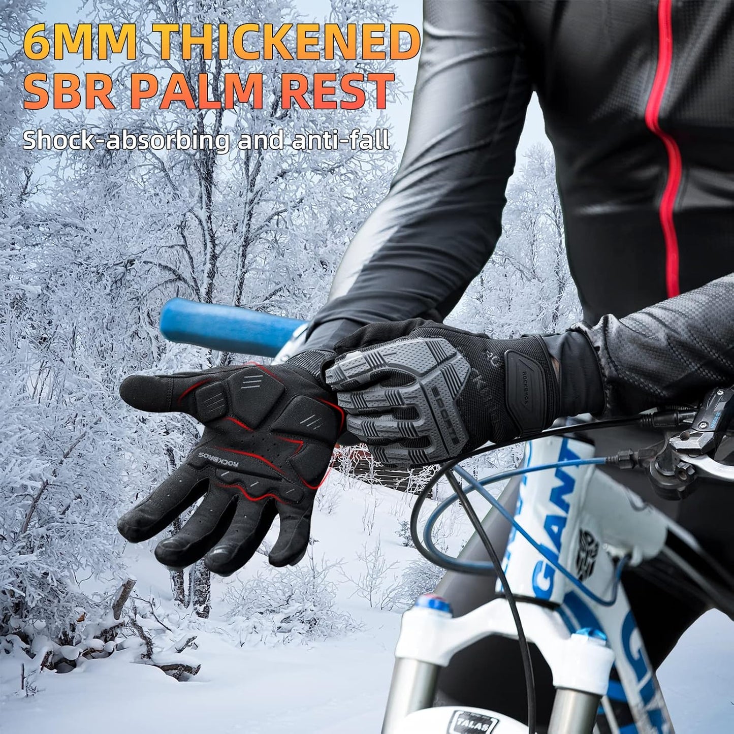 Black Gloves Protection for BMX MX ATV MTB