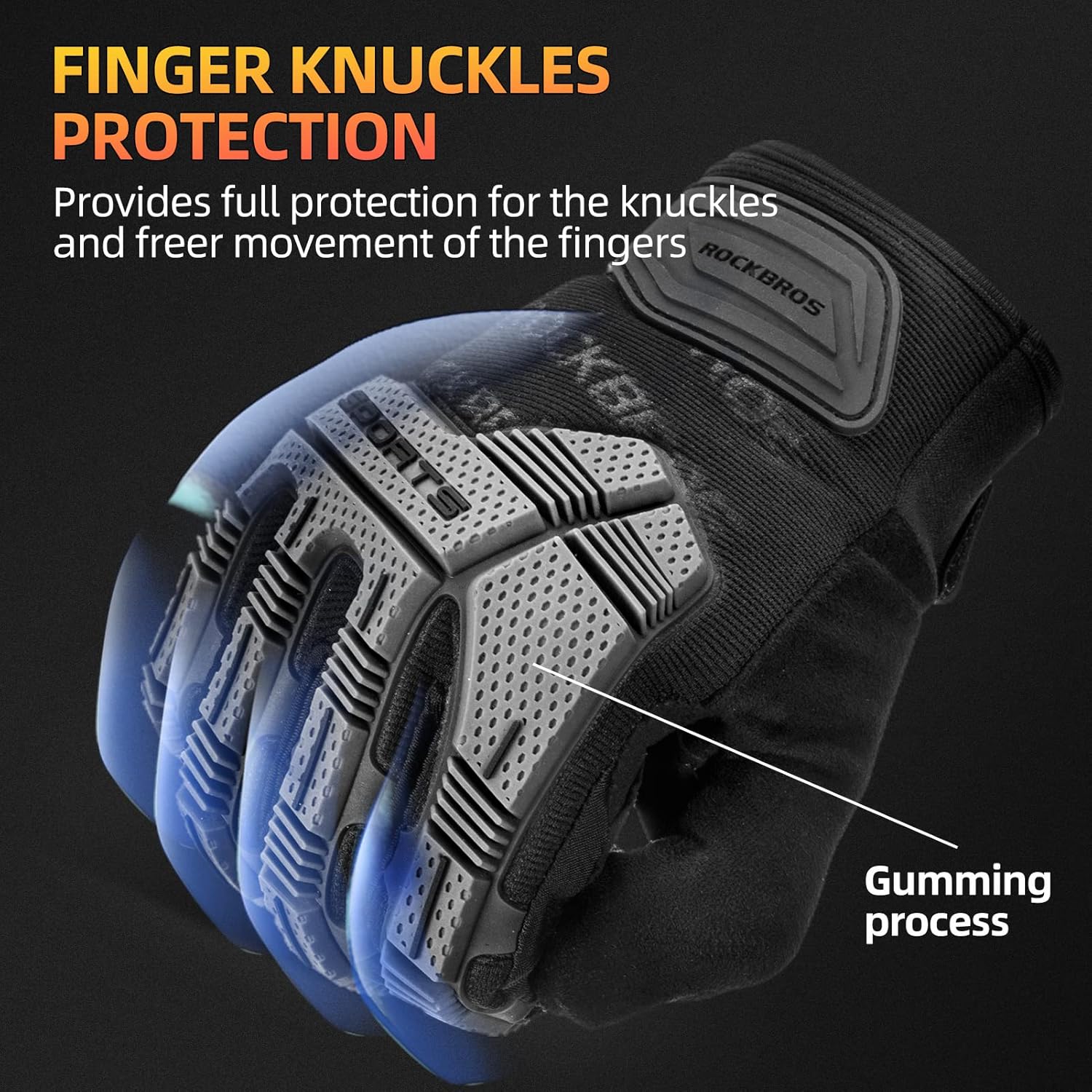 Black Gloves Protection for BMX MX ATV MTB
