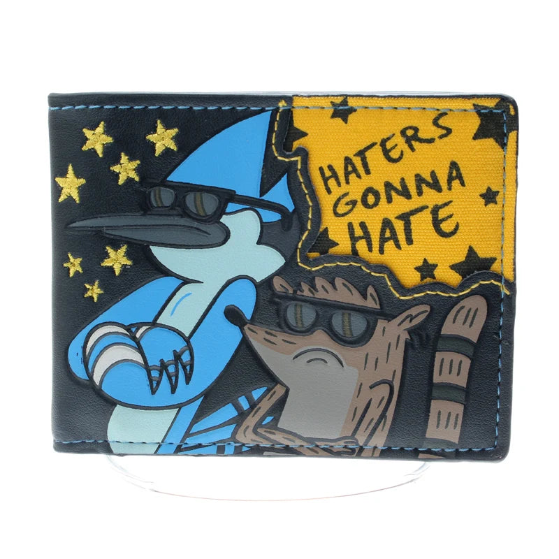 Regular Show Bi-Fold Wallet – Cartoon Slim Credit Card Holder