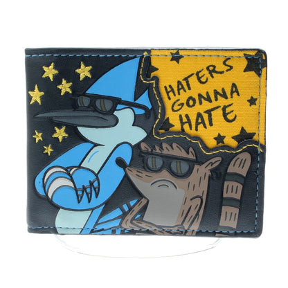 Regular Show Bi-Fold Wallet – Cartoon Slim Credit Card Holder