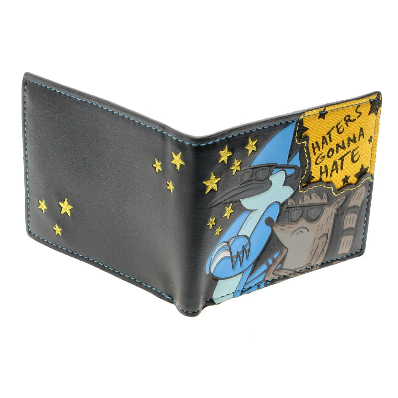 Regular Show Bi-Fold Wallet – Cartoon Slim Credit Card Holder
