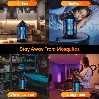 Electric Bug Zapper – Indoor & Outdoor Insect Killer, Waterproof Mosquito & Fly Trap