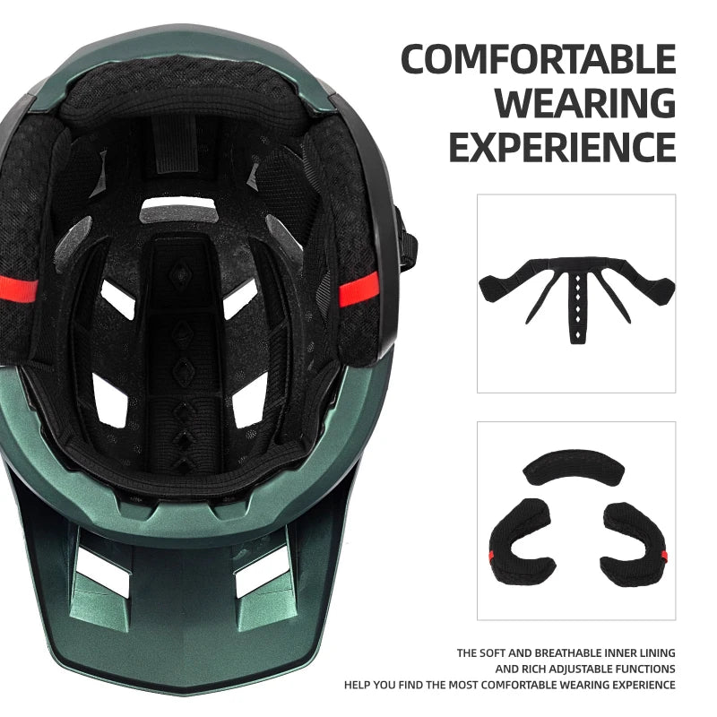 Mountain Bike Helmet – 3/4 Enduro Cycling Helmet for Men & Women