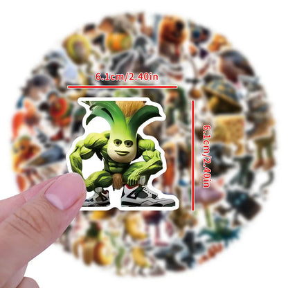 100PCS Funny Meme Abstract Animal Stickers