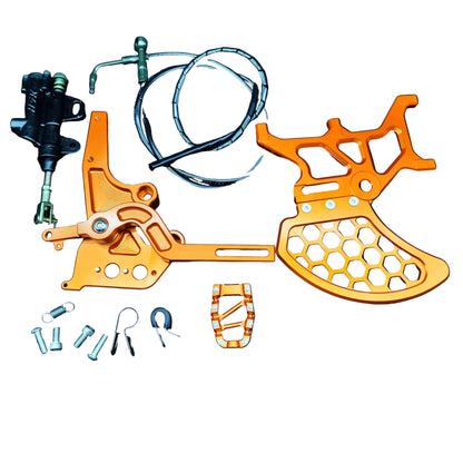 Foot Brake Conversion Kit + Dual Caliper Bracket — Fits Surron, Talaria, Segway X260/X160