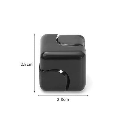 Metal Cube Spinner Fidget Toy – 3D Puzzle Gyro Gear Stress Relief Spinner for Kids & Adults